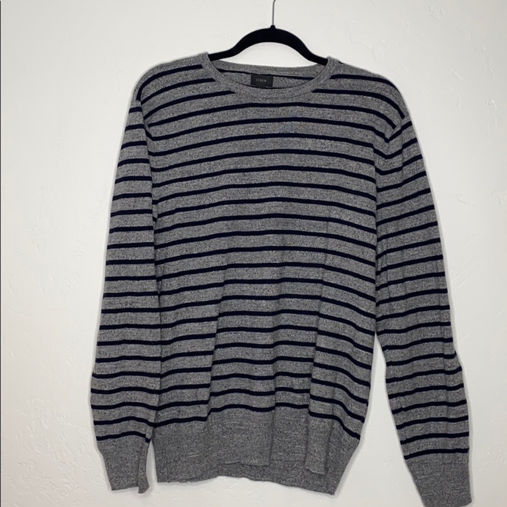 Jcrew men’s striped crew neck sweater